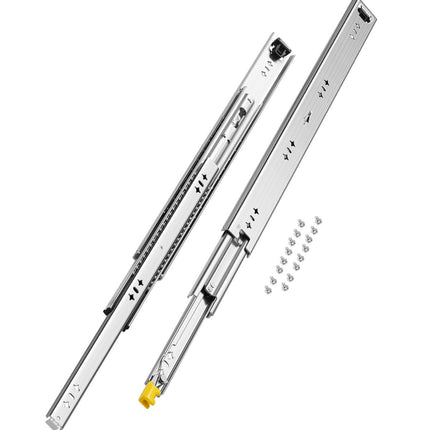 Locking Drawer Slides Pair, 24-Inch, Ball Bearing, 250 lb