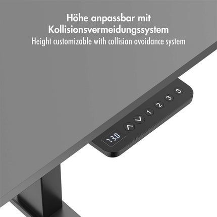 Cadru de birou electric reglabil pe înălțime LogiLink, motor unic, negru