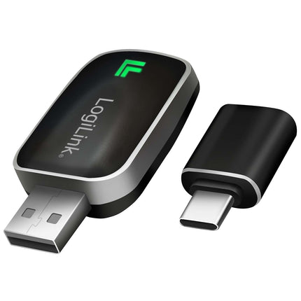 Adaptor wireless LogiLink CarPlay și Android Auto, Bluetooth 5.0, negru