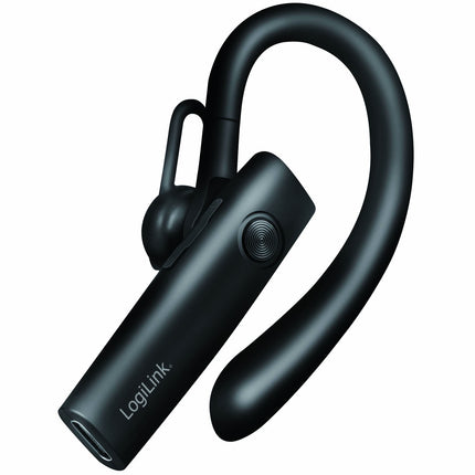 Căști Bluetooth mono fără fir LogiLink cu microfon detașabil, negre