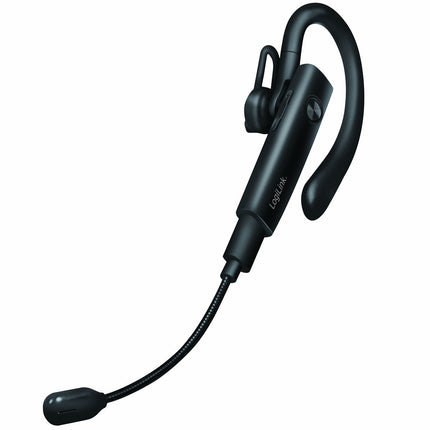 Căști Bluetooth mono fără fir LogiLink cu microfon detașabil, negre