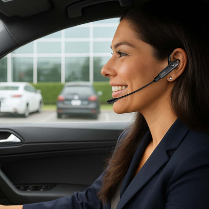 Căști Bluetooth mono fără fir LogiLink cu microfon detașabil, negre