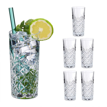 Long drink glass 6-pack