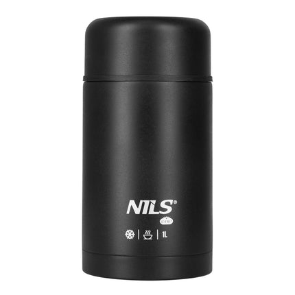 Termo pentru prânz 1000 ml, negru, balon izolat
