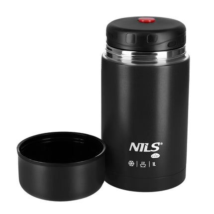 Termo pentru prânz 1000 ml, negru, balon izolat