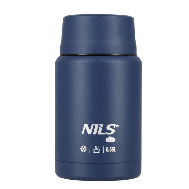 Termos pentru prânz 550ml din oțel inoxidabil, albastru