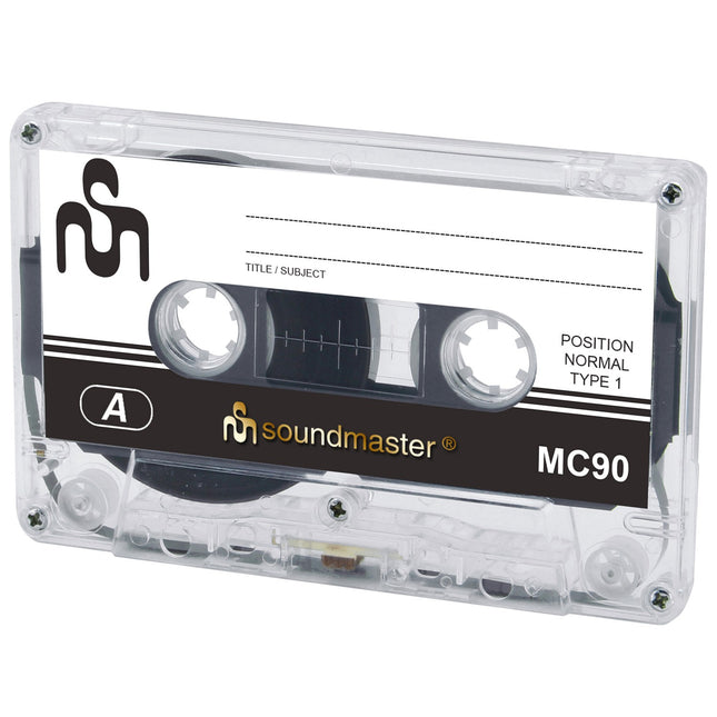 MC905P IEC1 90 minute cassette tape 5-pack