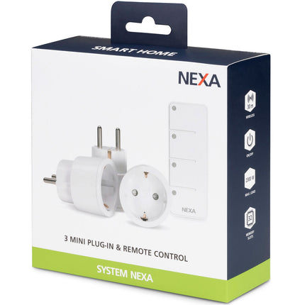 MYCR-2/SET 3 x mini plug-in On/Off incl remote control