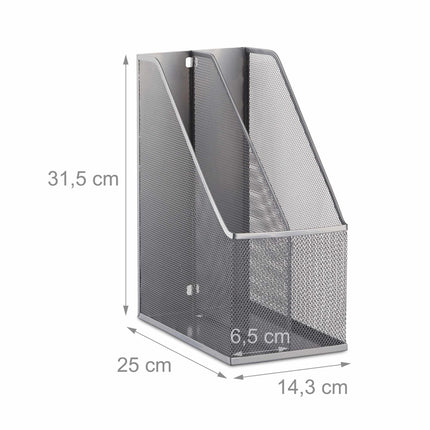 Colector de reviste cu 2 compartimente