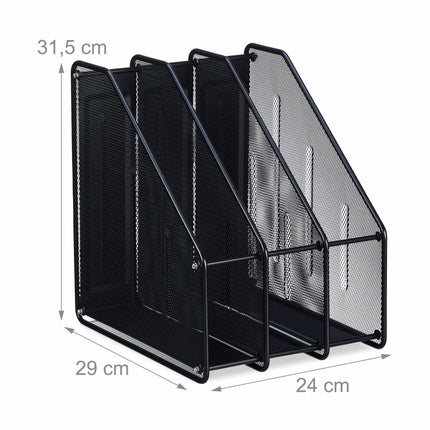 Colector de reviste cu 3 compartimente