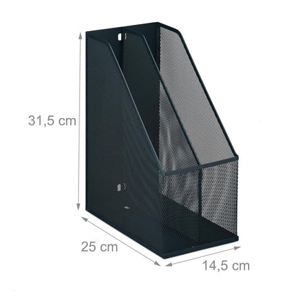 Suport reviste in plasa 2 compartimente