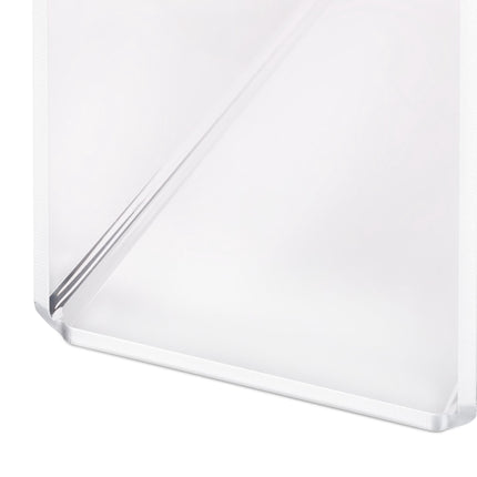 Magazine rack in transparent acrylic