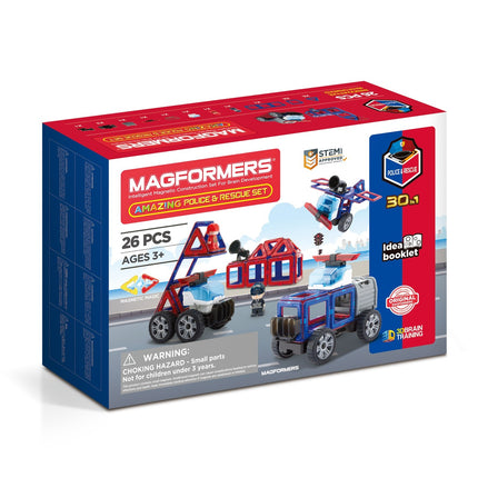 Magformers Set uimitor de poliție și salvare