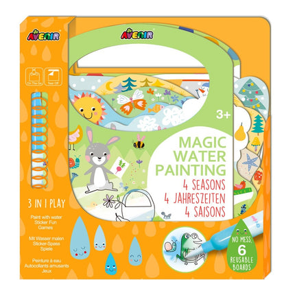 Set de pictură cu apă magică pentru copii - Design 4 anotimpuri