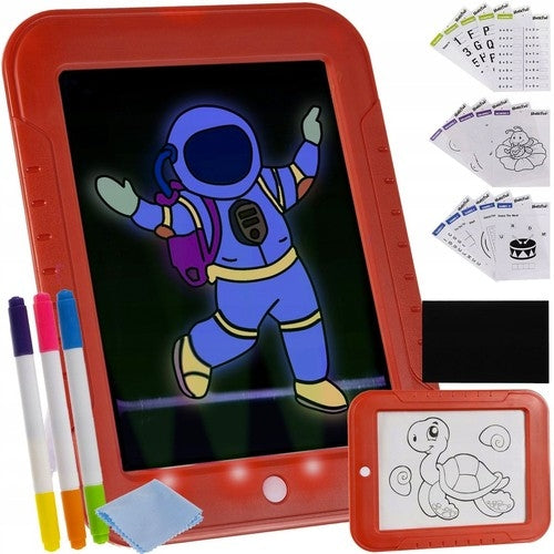 Tabletă magică pentru copii Tableta Magic Drawing Pad Pixuri LED pentru desen 16950