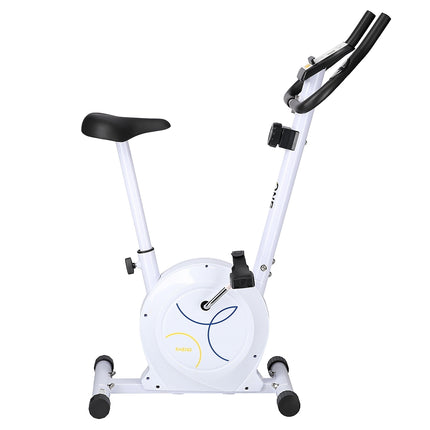 Bicicleta de exercitii magnetica, rezistenta reglabila, alba
