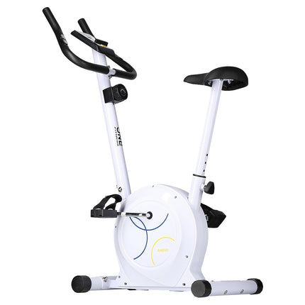 Bicicleta de exercitii magnetica, rezistenta reglabila, alba