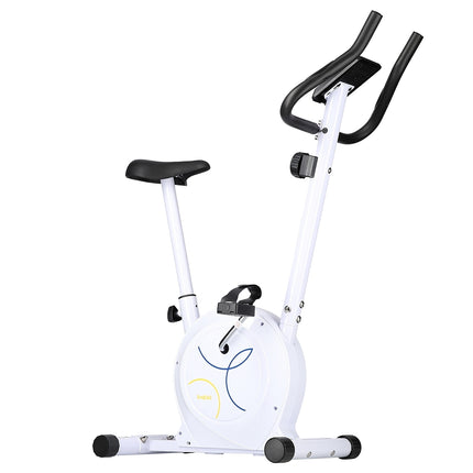 Bicicleta de exercitii magnetica, rezistenta reglabila, alba