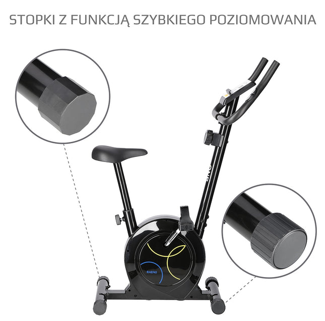Magnetic Exercise Bike, Black, Adjustable Resistance