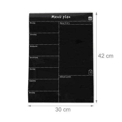 Planificator de mese magnetic pentru frigider, organizator săptămânal, suprafață ștergabilă
