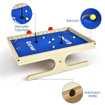 Masă magnetică mini-foosball cu 2 bile și mânere