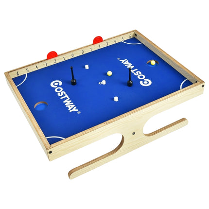 Masă magnetică mini-foosball cu 2 bile și mânere