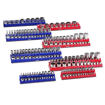 Magnetic Socket Organizer Set, 8-Piece, Holds 199