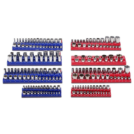 Magnetic Socket Organizer Set, 8-Piece, Holds 199