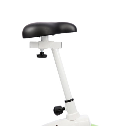 Bicicleta staționară magnetică, alb-verde, home fitness