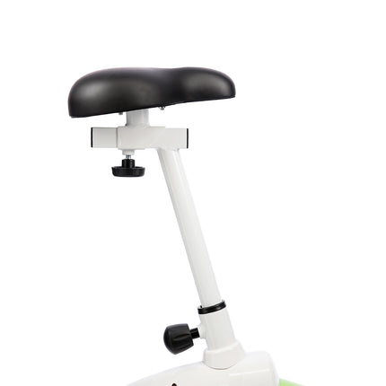 Bicicleta staționară magnetică, alb-verde, home fitness