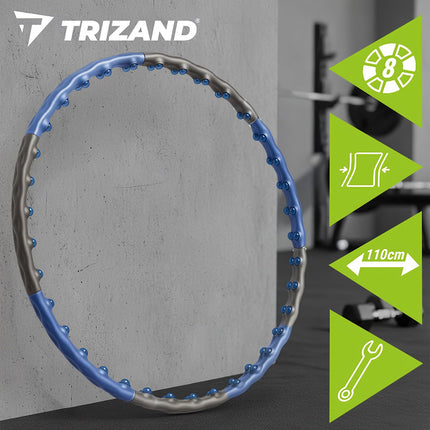 Cerc Hula Hoop magnetic cu ținte, 110 cm – Masaj intens