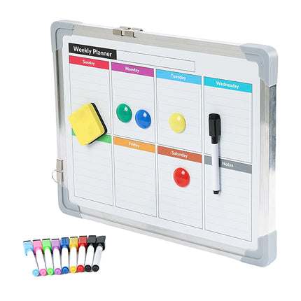 Tablă albă magnetică 30x40 cm cu markere și magneți
