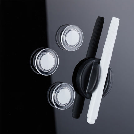 Tabla magnetica din sticla neagra
