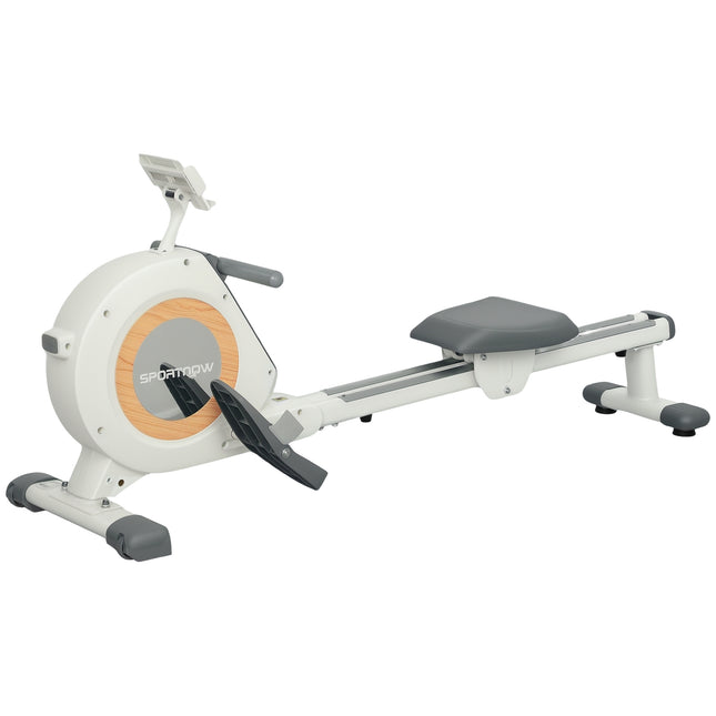 Magnetic rowing machine for the home with 16 resistance levels