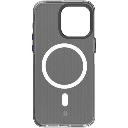 Magsuit MagSafe compatible case iPhone 16 semi-transparent Black