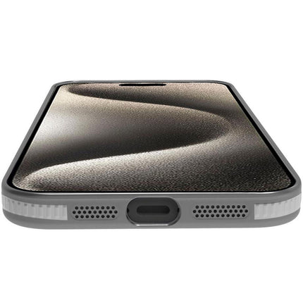 Magsuit MagSafe compatible case iPhone 16 semi-transparent Black