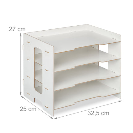 Cutie poștală din MDF cu 3 compartimente