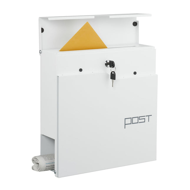Cutie poștală cu suport pentru ziare - Design modern, încuietoare sigură