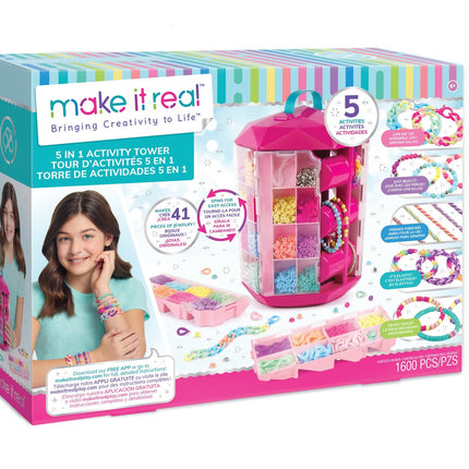 Make It Real Set bijuterii DIY Activity Tower 5 în 1