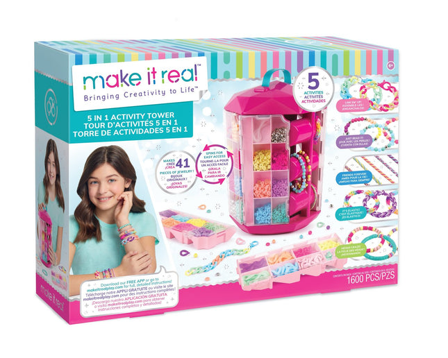 Make It Real Set bijuterii DIY Activity Tower 5 în 1