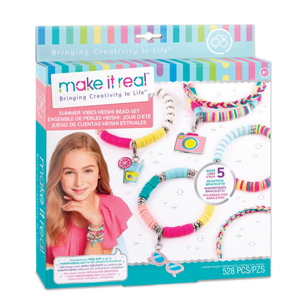 Make It Real Set DIY brățări Summer Vibes cu mărgele Heishi