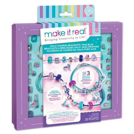 Make It Real Set DIY brățări Halo Charms True Blue