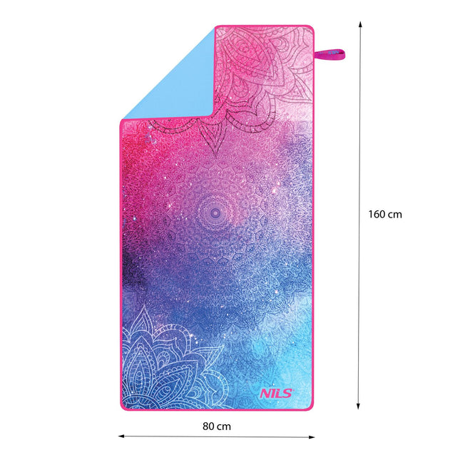 Prosop din microfibră Mandala 160x80 cm, cu uscare rapidă