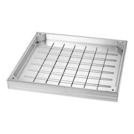 Manhole Cover With Frame, 600x600mm Recessed Aluminum