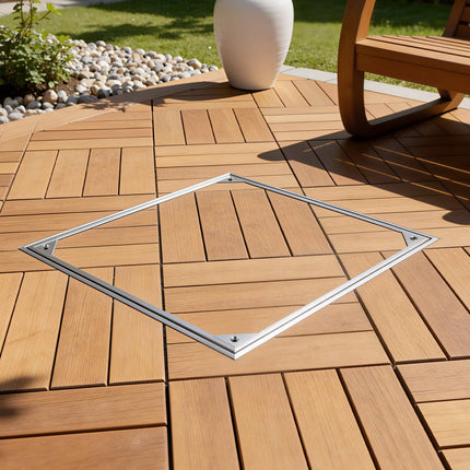 Manhole Cover With Frame, 600x600mm Recessed Aluminum