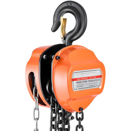Manual Chain Hoist 3 Ton, 6 m Lift, G80 Chain