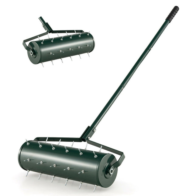 Rolă de aerisire manuală a gazonului - 53x130 cm, 33 țepi