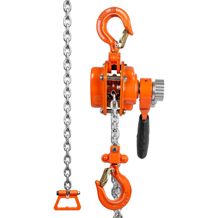 Manual Lever Chain Hoist, 1/4 Ton 3.05 m Lift, 360 Hook