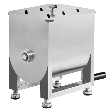 Manual Meat Mixer, 15L Stainless Steel, Lid and Handle