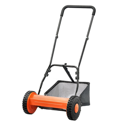 Manual Reel Lawn Mower 35 cm, 5-Blade, Grass Catcher